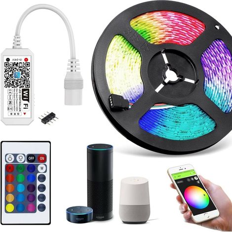Universo Striscia LED RGB 4W/mt 12V IP65 - WIFI complatibile con Google e Alexa (1/5)