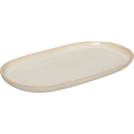 Plat de Présentation "Terre Inconnue" 30cm Beige