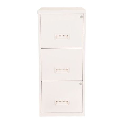 Pierre Henry 3 Drawer A4 Filing Cabinet – White (1/4)