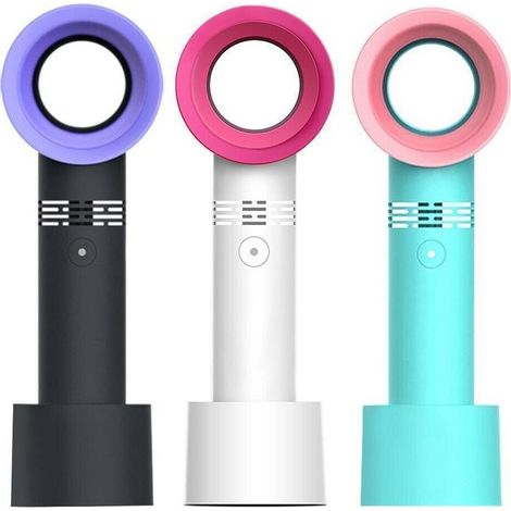 MINI VENTILATORE SENZA PALE PORTATILE RICARICABILE USB UFFICIO CASA AUTO