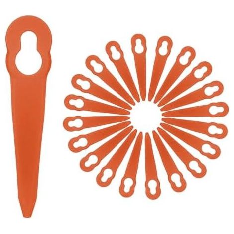 100 PCS Lames Compatible pour Coupe Bordure STIHL Polycut 2-2 PolyCut 3-2, FSA 45 FSA 57 FSE 52, Lames en Plastique pour Coupe Bordure Stihl sans Fil (1/4)