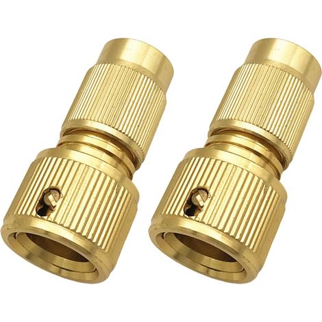 Lot de 2 kits de réparation de tuyau d'arrosage extensibles en aluminium pour robinet d'arrosage (1/5)