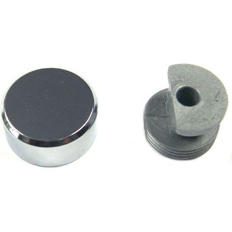 Chromierte Messing-Eisschiene 18 mm ø, 4 Stück