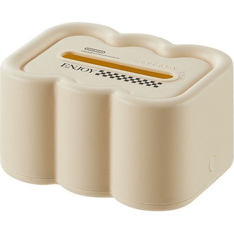 Boîte à Mouchoirs Décorative en Forme de Nuage pour Salon et Salle à Manger, Support Multifonctionnel avec Fond Blanc (1/5)