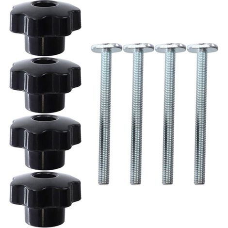 Accessoires Rainure En T Pour Travail Du Bois 4 Poignées Et 4 Vis Incluses (1/4)