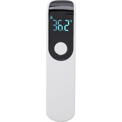 Pistolet thermomètre infrarouge sans contact portable, thermomètre frontal numérique pour hôtels et maison. Design blanc, facile à utiliser et fiable. (1/5)