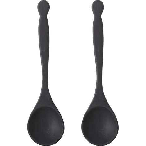 Lot de 2 couverts à salade Noir (1/4)