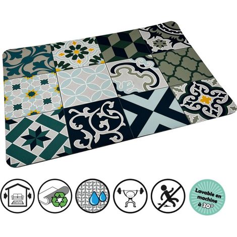 TAPIS MULTIUSAGE MOSAIQUE SPECIAL CUISINE Conditionnement: 40X60 (1/4)