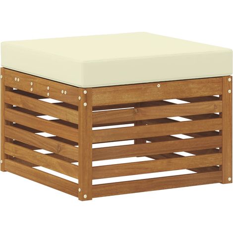 Maison Exclusive - Outdoor-Fußhocker Massivholz Akazie Natur