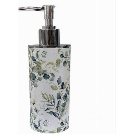 Cleafe - Dispenser Porta Sapone Liquido Fiori Foglie Accessorio Per Arredo Bagno 87053 - (1/2)