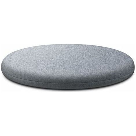 Ahlsen Almohada Redonda de Espuma viscoelástica, cómoda y Transpirable, Lavable, para Dormitorio (Gris Claro, 30 cm)