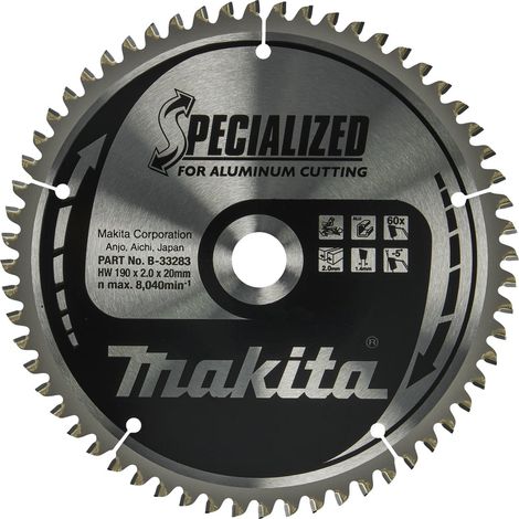 Makita B-33283 190 x 20mm 60T Specialized Cordless Saw Blade