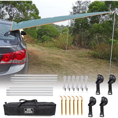 3x5m Car Awning Water Resistant and UV Resistant Awning for Caravan Van Lightweight Camping Tarp