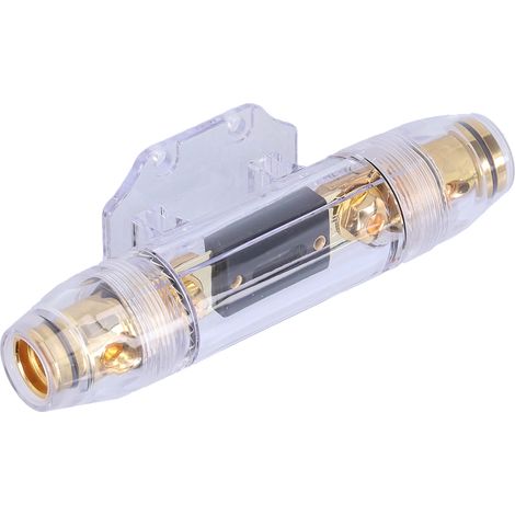 Porte-fusible AGU 100A audio voiture bateau, entrée/sortie plaqué or, support bloc en ligne (1/5)