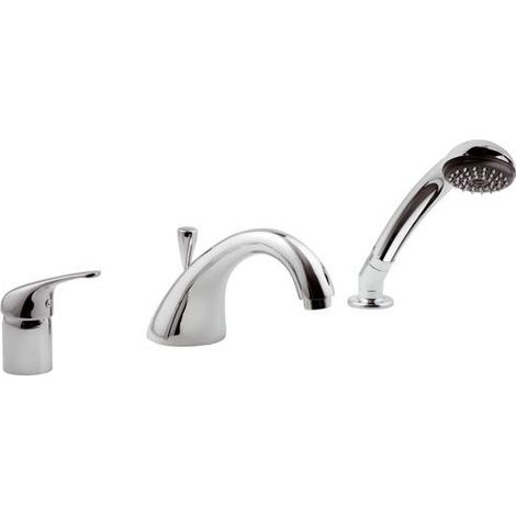 Batteria bordo vasca 3 fori linea epic cromo