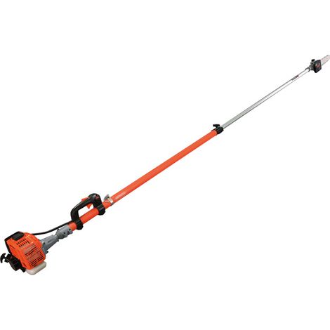 Bricoferr Podadora de Altura a Gasolina 25,4cc – Espada de 12" y Extensible hasta 4 m