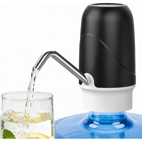 Pompe à eau portable KZQ - distributeur d'eau électrique rechargeable par USB avec adaptateur en silicone pour bouteilles d'eau de 8 à 19 litres (1/5)