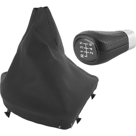 Schaltknauf für 6-Gang-Schaltgetriebe mit Staubschutzkappe, passend für 3er BMW E90/E91/E92 (2004–2013), Linkslenker (1/5)