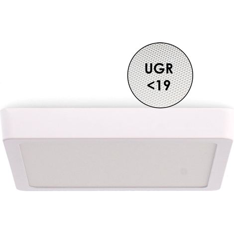 IluminaShop - Panel de Superficie Serie Pro Cuadrado 20W CCT IP20 3000+4000+6000 (1/2)