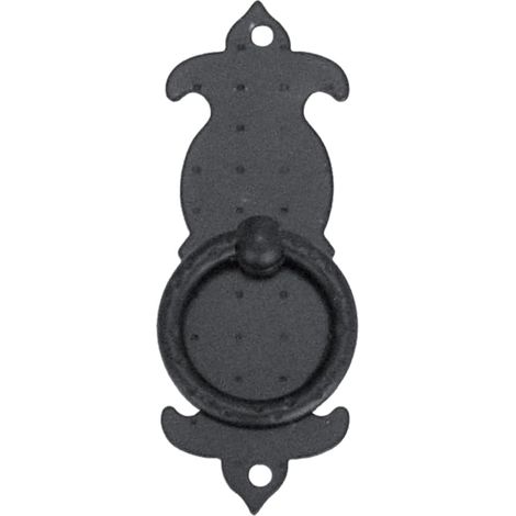 Forgé Anneau Plaque Poignée 35 X 95 Mm (1/2)
