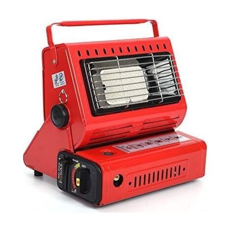 Chauffage à gaz en céramique 3.5kW pour extérieur – Allumage piézoélectrique – Corps pivotant – Utilisation camping et caravane (1/4)