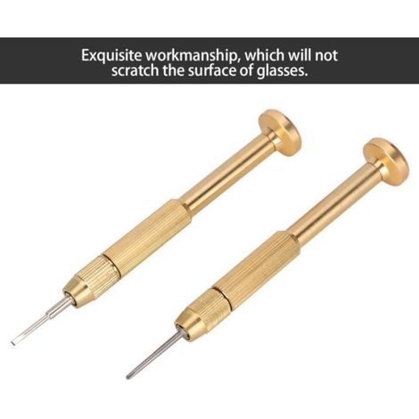 Tournevis Pour Lunettes - Tournevis À Fente 1.6 Mm Et À Croix 1.6 Mm - Réparation De Lunettes - 2 Pièces (1/4)