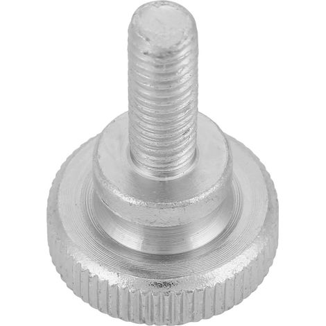 40 vis à oreilles M6 en acier au carbone zingué à tête plate moletée (M618) (1/5)