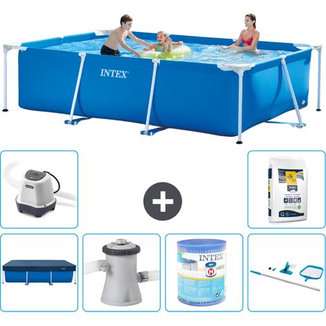 Intex Piscine Tubulaire Rectangulaire - 300x200x75 cm - 7-pièces S30172 (1/5)