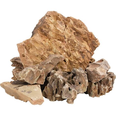 Dragon Stones 10 kg Brown 5-30 cm vidaXL