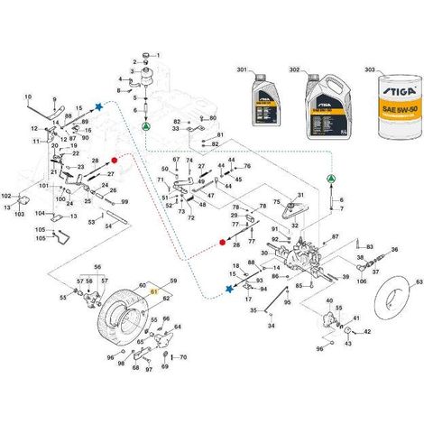 CERCHIO RUO.ANTERIORE +POS.5,5X8PARK4WD ORIGINALE STIGA - 187000454/0
