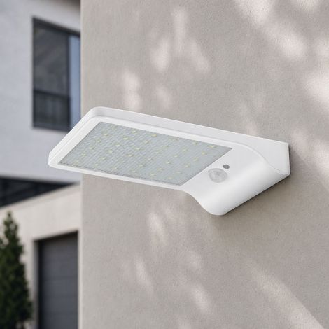 Applique Murale Solaire LED 450LM avec Détecteur de Mouvement PIR, Étanche IP65, 3 Modes, Batterie 2000mAh, Blanc, 18cm (1/4)