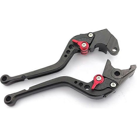 Pour les motos Suzuki DL800de SV650 modifiées, accessoires de tringlerie de frein, d'embrayage et de klaxon réglables (longue poignée noire) (1/5)