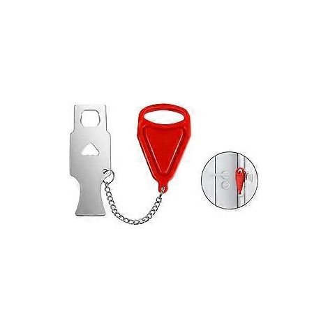 Cadenas de sécurité portable - Cadenas de voyage - Cadenas 2 portes - Cadenas sans perçage - Cadenas de sécurité supplémentaire pour école, maison, hôtel (1/4)
