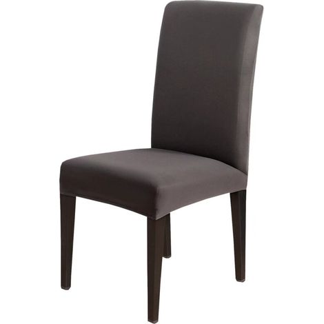 royaluxe -Housse de Chaise Extensible Lot de 2, Housse de Chaise Salle à Manger Universel, Amovible, Lavable Couverture de Chaise pour Maison Hotel Restaurant Mariage Décoration (Camel, 2 pièces) (1/4)