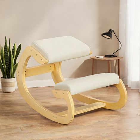 Chaise de bureau en madeira de Bétula e Poliéster 55 x 55 x 55 cm (1/5)