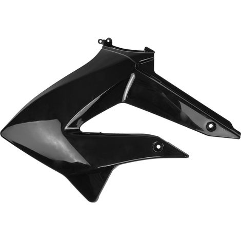 Copertura radiatore TNT / carenatura / plastica, sinistra, nera, Derbi Senda DRD 10-17 / Gilera RCR, SMT 11-17