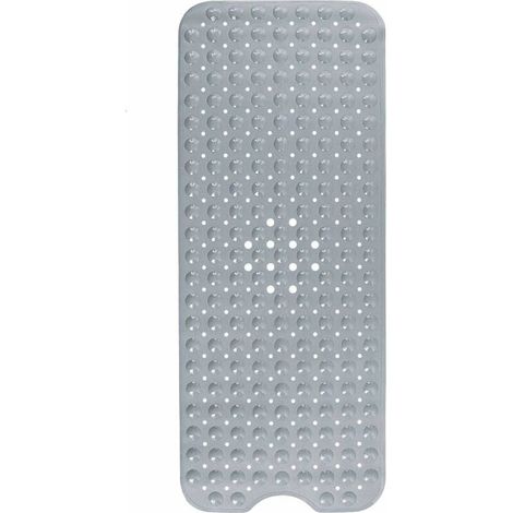 Tapis de bain, tapis de bain avec 200 ventouses Insert de bain Tapis de douche antidérapant 100 x 40 cm (gris) (1/4)