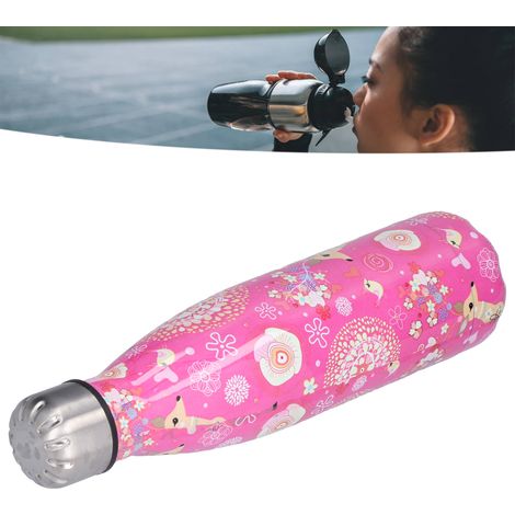 Colaflasche aus Edelstahl, isolierter Becher, Becher in Bowlingkugelform, Vakuumisolierbehälter, Edelstahl-Wasserflasche, isolierte Sportflasche, Colaflasche, Isolierflasche, Rose von Right Deer (1/5)