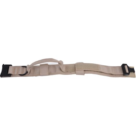 Collier de traction pour chien avec boucle, en nylon et fer, pour l'entraînement et la chasse, accessoire pour animaux de compagnie en extérieur, kaki XL. (1/5)