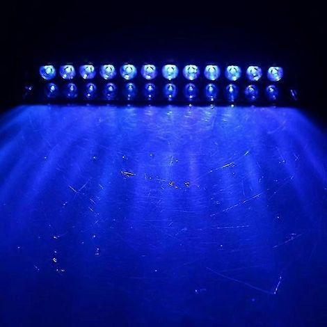 Feux stroboscopiques clignotants pour voiture, 12 LED rouges/bleues/oranges/jaunes/blanches, style police, 12 V, 12 W (12 LED bleues, Royaume-Uni) (1/5)
