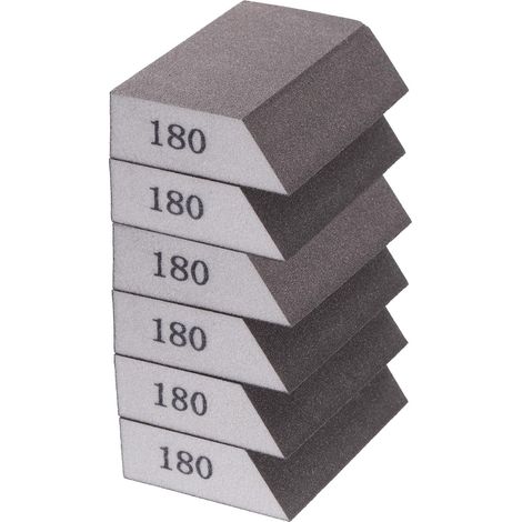 6pcs Papier Poncage Papier de Verre 180 Grain 600-800 (1/5)