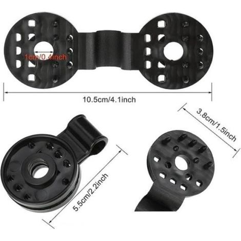 50 Clips de fixation, Plastique PP, Protection anti-UV, 38x55mm, Pour toile d'ombrage et filet de jardin (1/4)