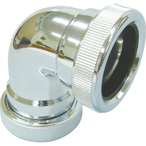 C-173-C Coude avec écrous filetés (femelle/mâle) Chrome 1 1/4 32 Ø CREARPLAST
