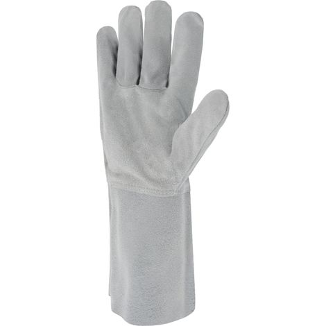 Gant de protection croûte de bovin manchette de 15 cm T10 - SINGER - 51EC15