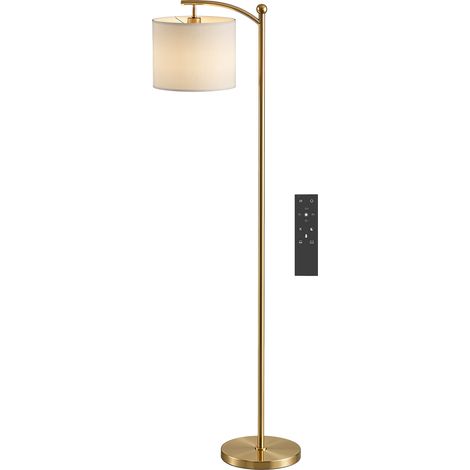 HOMCOM Lampada da Terra a LED con Telecomando Magnetico, Oro (1/5)