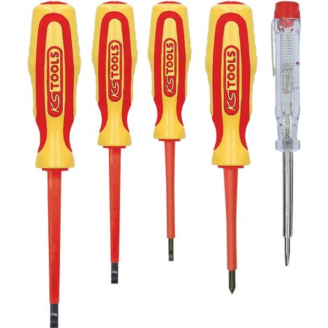 KS TOOLS Jeu de tournevis ERGOTORQUE VDE, PH+fente, 5 pcs ( 117.0540 ) (1/3)