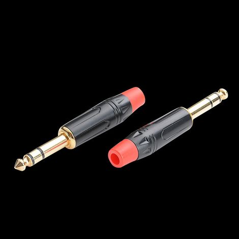 New dual 6.5/6.35 mm audio jack, three-pin gold-plated soldered microphone connector (1/5)
