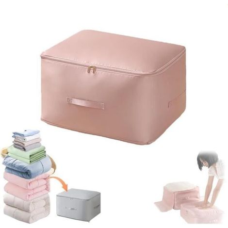 Bardusch-Organiseur à compression automatique - - Sac de rangement en nylon - 54x42x60cm - Rose - Mixte (1/4)
