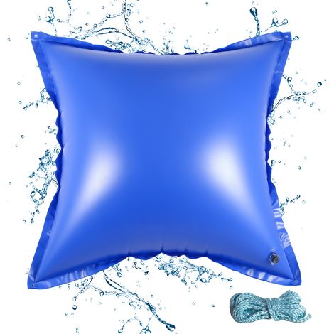 TolleTour Poolkissen Luftkissen Winterkissen Pool Abdeckung Schwimmbadkissen 120x120cm quadratisch für oberirdische Pools als Winterabdeckung 1 Stück (1/5)