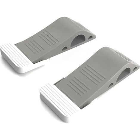 Lntyq Stück Gummi-Türkeil, Rollladenstopper, Parkett, Außen- und Innenstopper, Untertürstopper, Reisetürschloss (grau) (1/5)